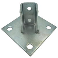 Pied de support en angle de 45 ° pour profilé en C (10 trous)